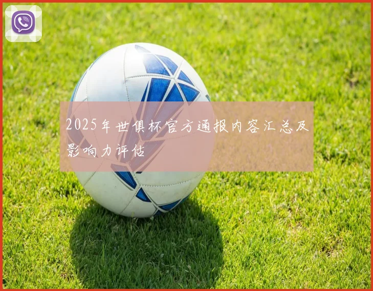 2025年世俱杯官方通报内容汇总及影响力评估